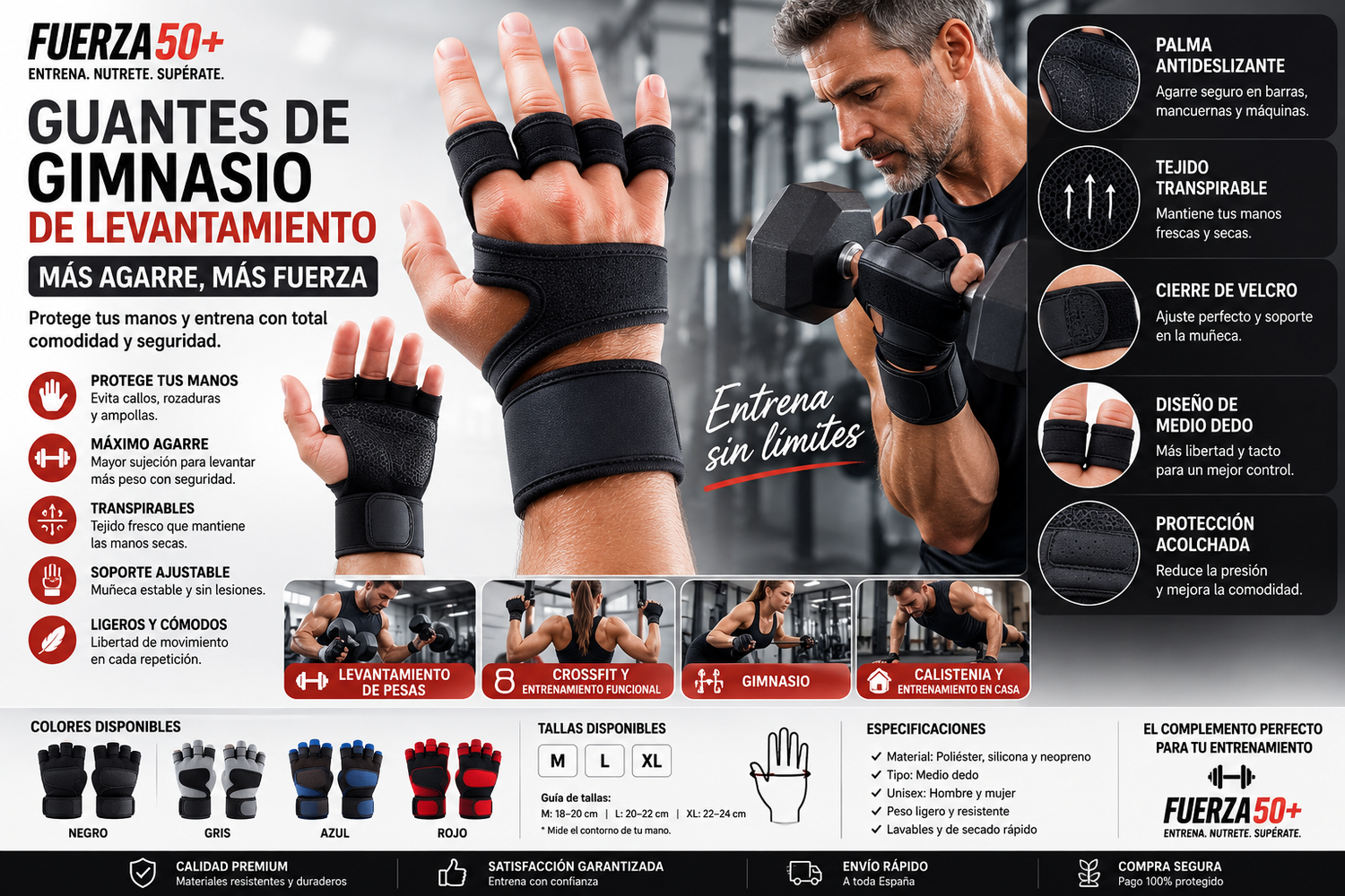 🧤 Guantes de entrenamiento