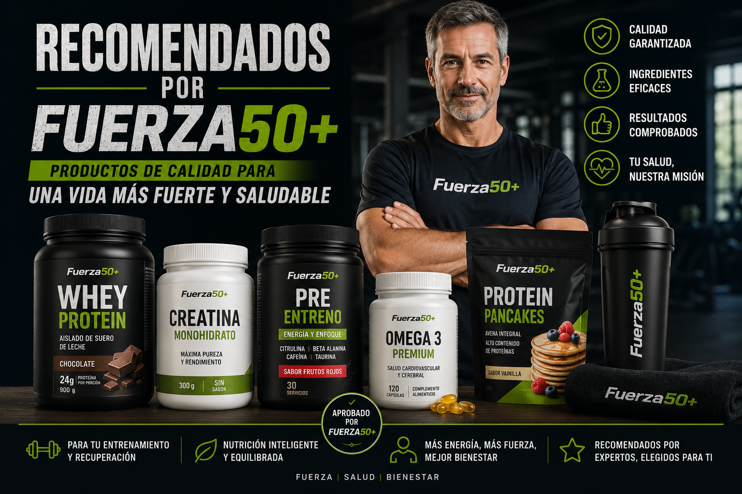 ⭐ Recomendados por Fuerza50+